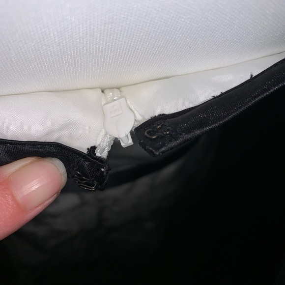 Vintage Jessica McClintock for Gunne Sax ruffle dress size 9 white black - Picture 5 of 15